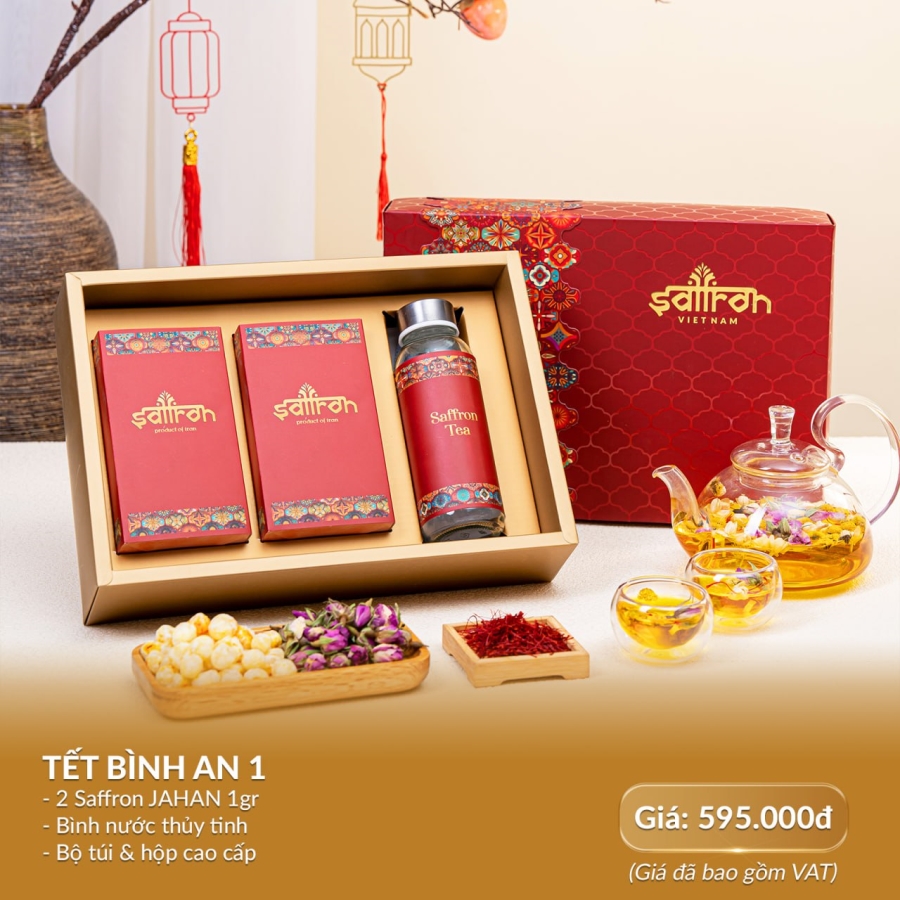 [Set Shadi #7] Hộp quà Tết Saffron Jahan 2gram