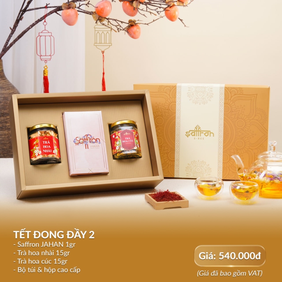 [Set quà Roya #1] Saffron Jahan và Trà hoa