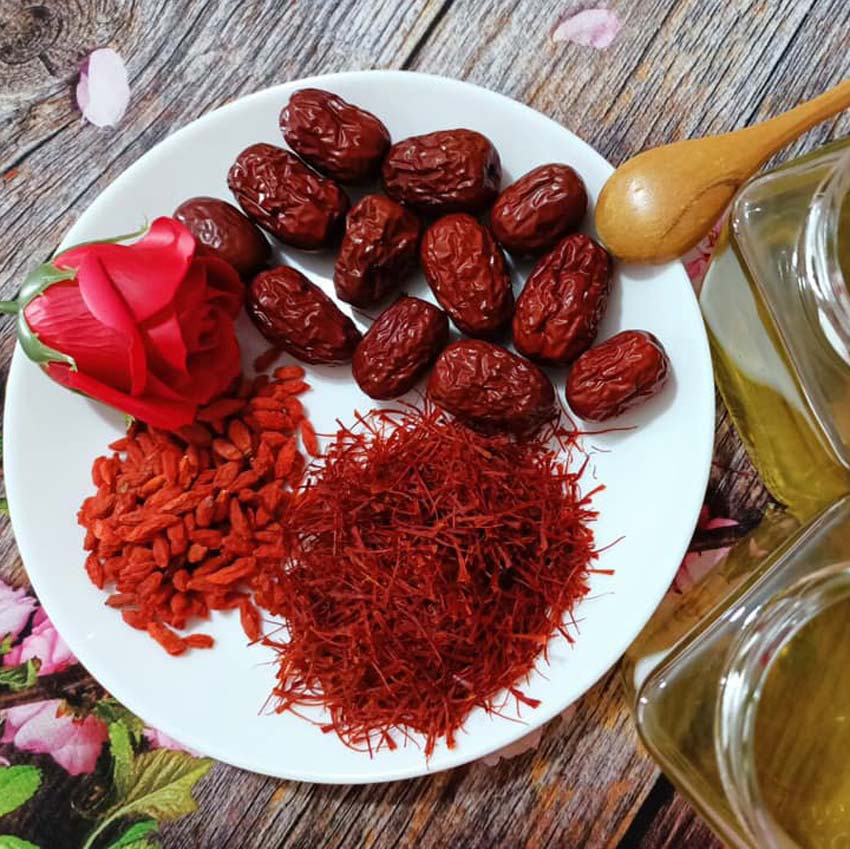 Công dụng trà táo đỏ kỷ tử saffron