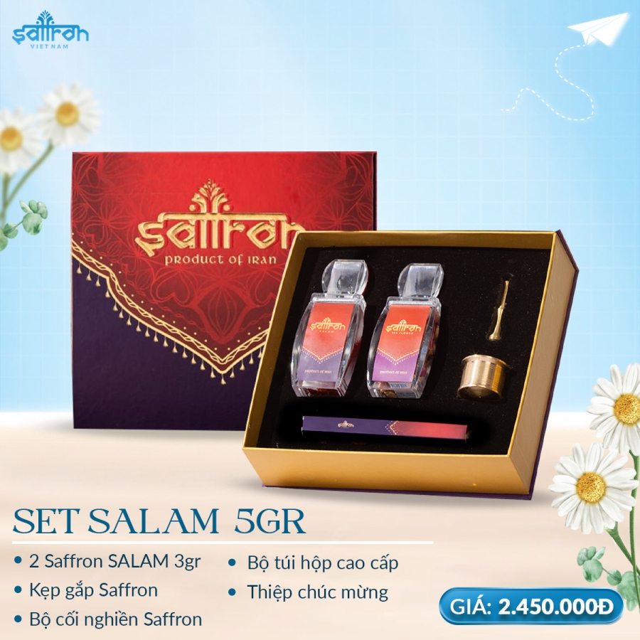 Saffron SaLam 5 Gram – Hộp quà tặng cao cấp