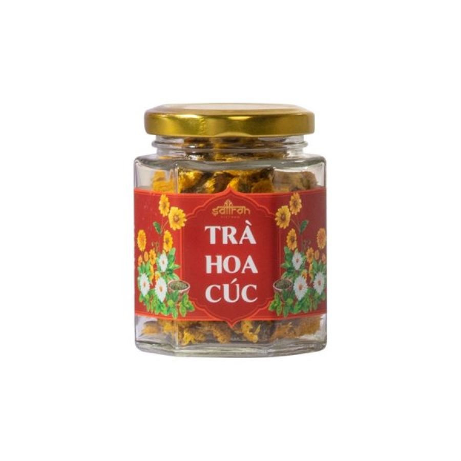 Trà hoa cúc 10gr hủ thủy tinh – loại cúc bông vàng