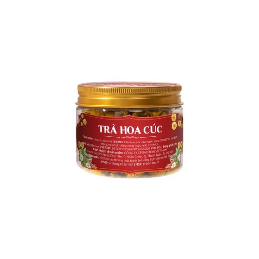 Trà hoa cúc 8gr hủ nhựa – loại cúc bông vàng 