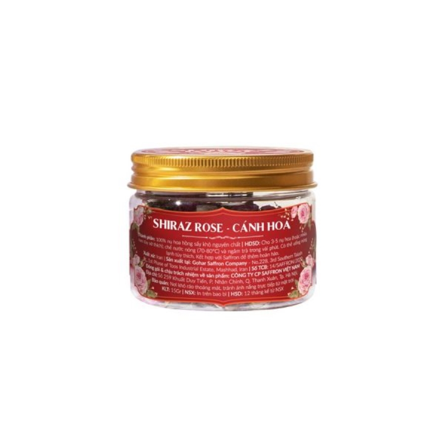 Trà hoa hồng Shiraz nhập khẩu từ Iran – Hũ 15gr